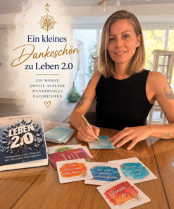 Leben 2.0 mit Botschaftskarte unterschrieben von Nina Herzberg